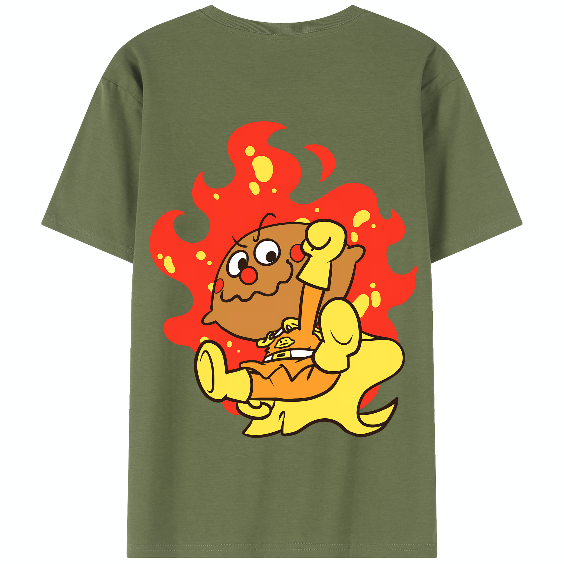 （画像用） アンパンマン Anpanman 綿100％半袖Tシャツ（背面プリント）